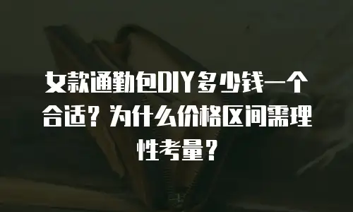 女款通勤包DIY多少钱一个合适？为什么价格区间需理性考量？