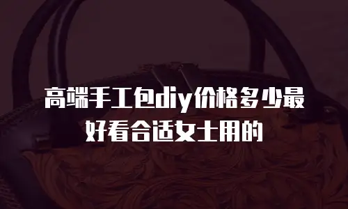 高端手工包diy价格多少最好看合适女士用的