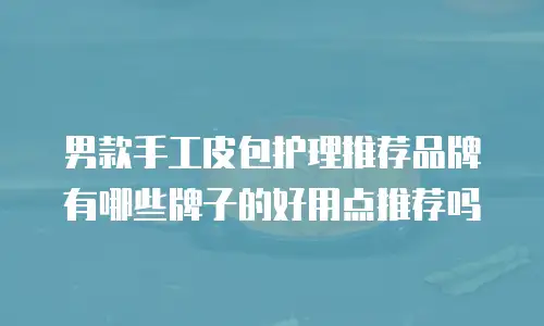 男款手工皮包护理推荐品牌有哪些牌子的好用点推荐吗