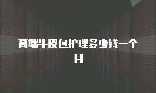 高端牛皮包护理多少钱一个月