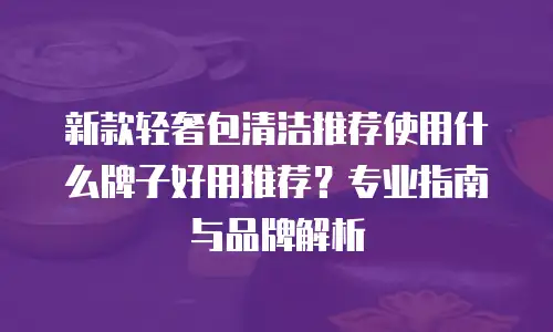 新款轻奢包清洁推荐使用什么牌子好用推荐？专业指南与品牌解析