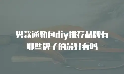 男款通勤包diy推荐品牌有哪些牌子的最好看吗