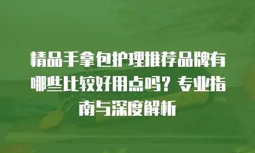 精品手拿包护理推荐品牌有哪些比较好用点吗？专业指南与深度解析