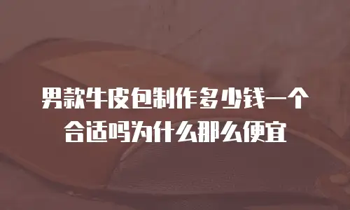 男款牛皮包制作多少钱一个合适吗为什么那么便宜