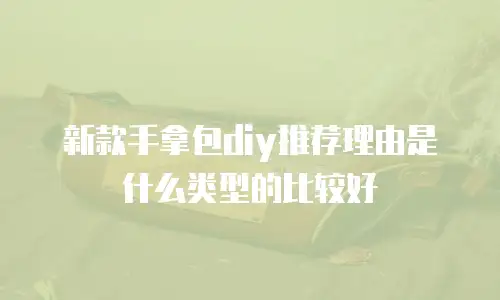 新款手拿包diy推荐理由是什么类型的比较好