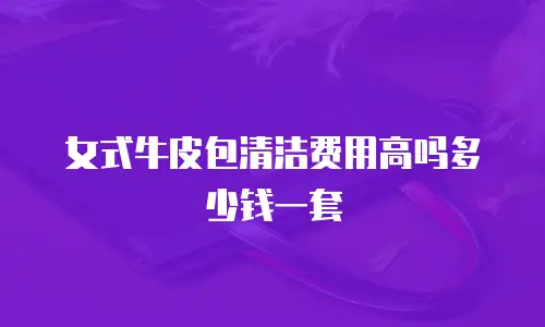 女式牛皮包清洁费用高吗多少钱一套