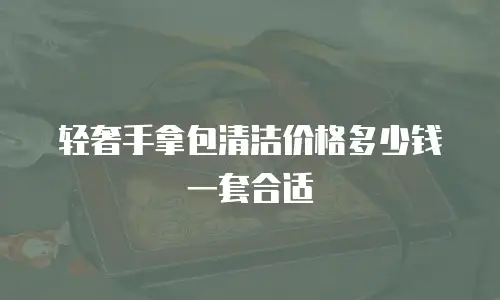 轻奢手拿包清洁价格多少钱一套合适