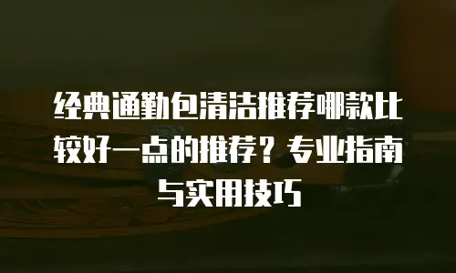 经典通勤包清洁推荐哪款比较好一点的推荐？专业指南与实用技巧