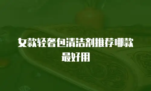 女款轻奢包清洁剂推荐哪款最好用