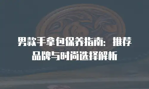 男款手拿包保养指南：推荐品牌与时尚选择解析