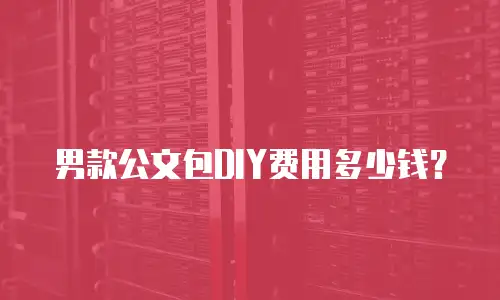 男款公文包DIY费用多少钱？