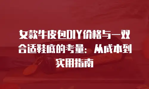 女款牛皮包DIY价格与一双合适鞋底的考量：从成本到实用指南