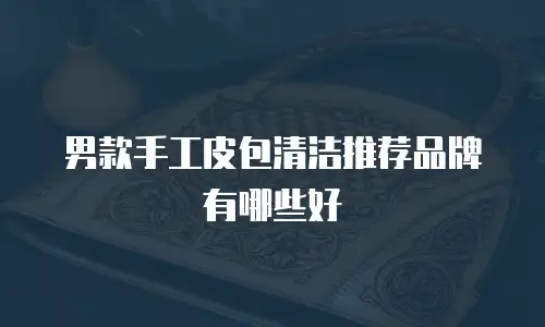 男款手工皮包清洁推荐品牌有哪些好