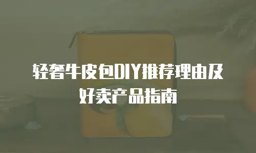 轻奢牛皮包DIY推荐理由及好卖产品指南