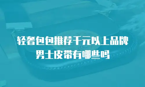 轻奢包包推荐千元以上品牌男士皮带有哪些吗