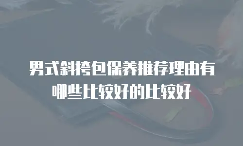 男式斜挎包保养推荐理由有哪些比较好的比较好