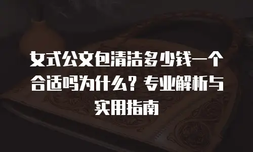 女式公文包清洁多少钱一个合适吗为什么？专业解析与实用指南