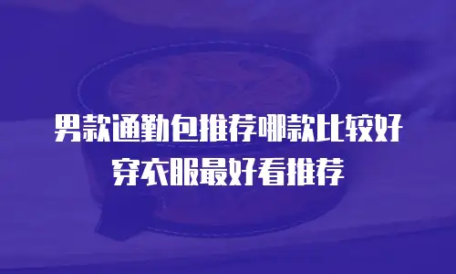 男款通勤包推荐哪款比较好穿衣服最好看推荐