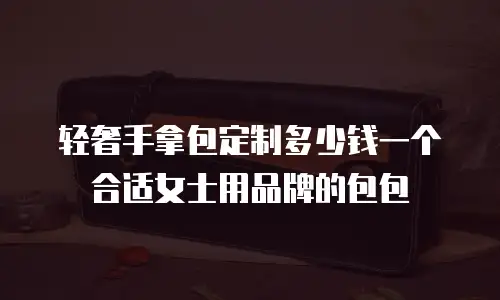 轻奢手拿包定制多少钱一个合适女士用品牌的包包