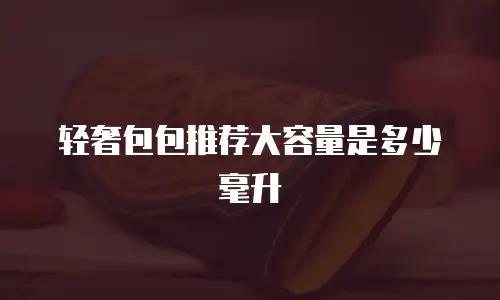 轻奢包包推荐大容量是多少毫升