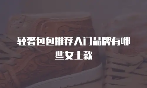 轻奢包包推荐入门品牌有哪些女士款