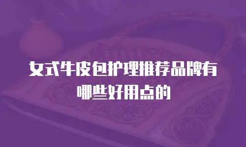 女式牛皮包护理推荐品牌有哪些好用点的