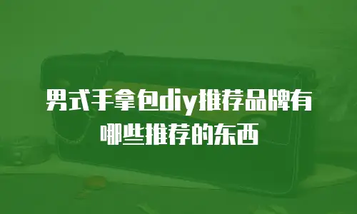 男式手拿包diy推荐品牌有哪些推荐的东西