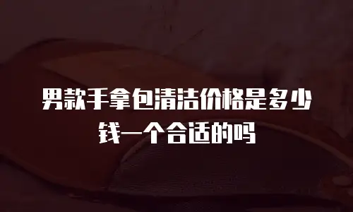 男款手拿包清洁价格是多少钱一个合适的吗