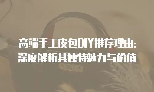 高端手工皮包DIY推荐理由：深度解析其独特魅力与价值