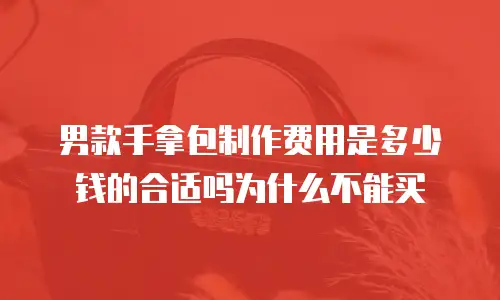 男款手拿包制作费用是多少钱的合适吗为什么不能买