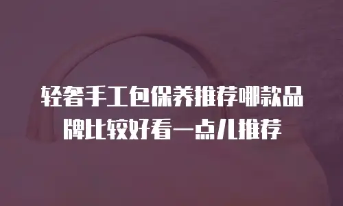 轻奢手工包保养推荐哪款品牌比较好看一点儿推荐