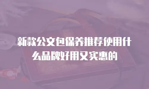 新款公文包保养推荐使用什么品牌好用又实惠的