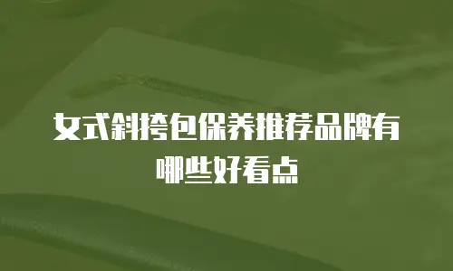 女式斜挎包保养推荐品牌有哪些好看点