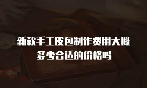新款手工皮包制作费用大概多少合适的价格吗