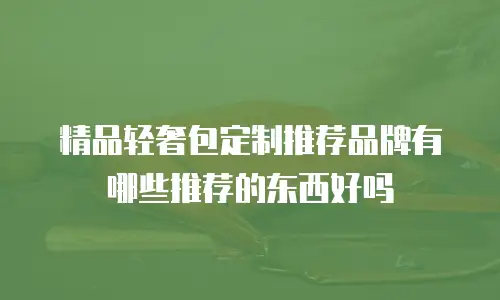 精品轻奢包定制推荐品牌有哪些推荐的东西好吗