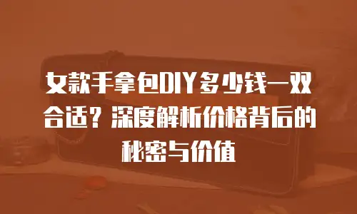 女款手拿包DIY多少钱一双合适？深度解析价格背后的秘密与价值