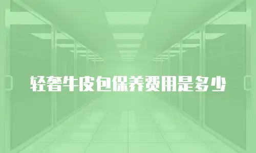 轻奢牛皮包保养费用是多少