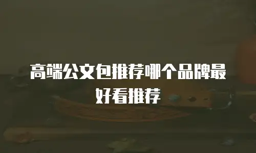 高端公文包推荐哪个品牌最好看推荐
