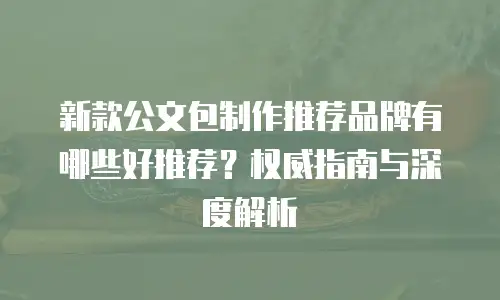 新款公文包制作推荐品牌有哪些好推荐？权威指南与深度解析