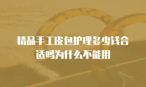 精品手工皮包护理多少钱合适吗为什么不能用
