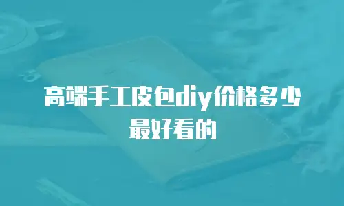 高端手工皮包diy价格多少最好看的