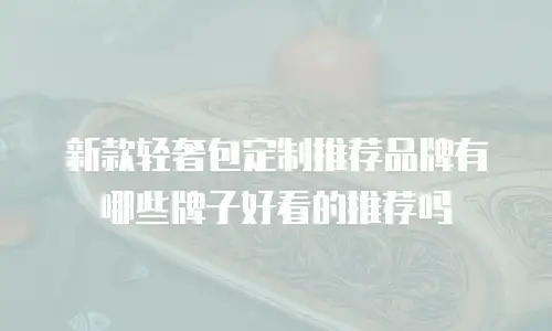 新款轻奢包定制推荐品牌有哪些牌子好看的推荐吗