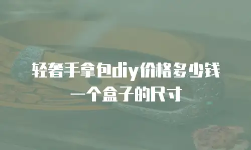 轻奢手拿包diy价格多少钱一个盒子的尺寸