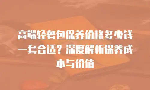 高端轻奢包保养价格多少钱一套合适？深度解析保养成本与价值