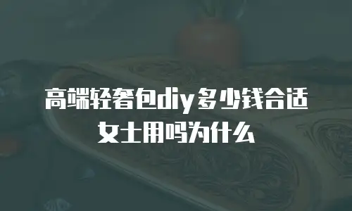 高端轻奢包diy多少钱合适女士用吗为什么