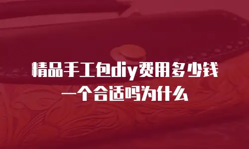 精品手工包diy费用多少钱一个合适吗为什么