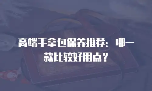 高端手拿包保养推荐：哪一款比较好用点？