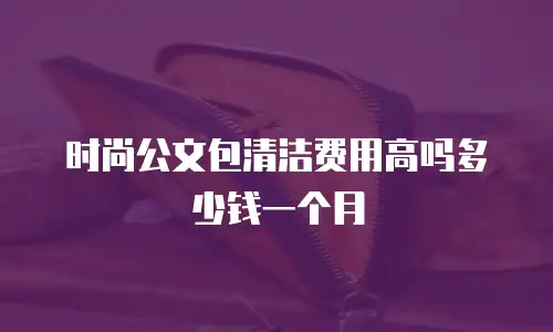 时尚公文包清洁费用高吗多少钱一个月