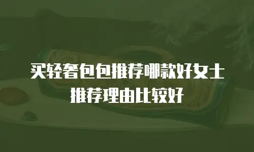 买轻奢包包推荐哪款好女士推荐理由比较好