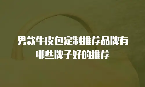 男款牛皮包定制推荐品牌有哪些牌子好的推荐